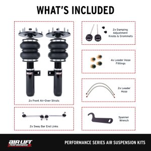 BMW M4 Front Air Suspension Kit - Air Lift - Performance 5-Bolt - `15-`20 BMW M4 Front Air Suspension Kit - Air Lift - Performance 5-Bolt - `15-`20